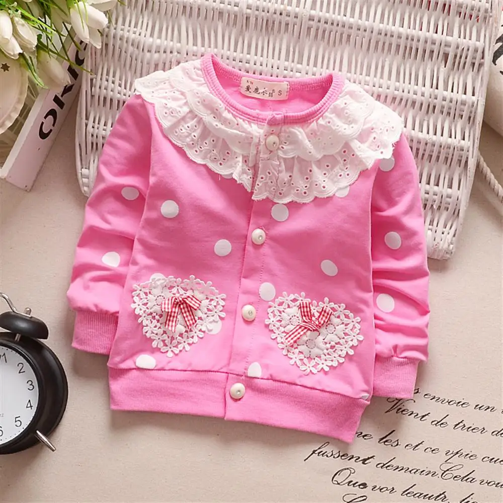 Kids Coat New Outerwear Girl Spring Fashion Sweatshirts Long Sleeve Girls Jacket Children Top Clothing 1 2 3 Year | Детская одежда и