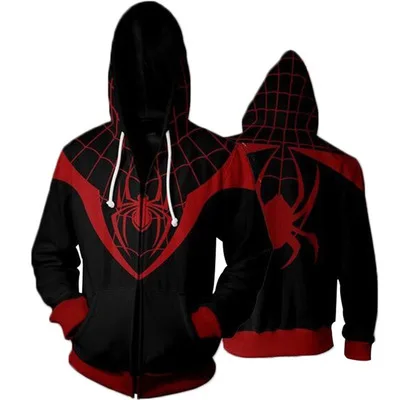Красный на заказ miles morales Железный Человек паук удивительный костюм Человека