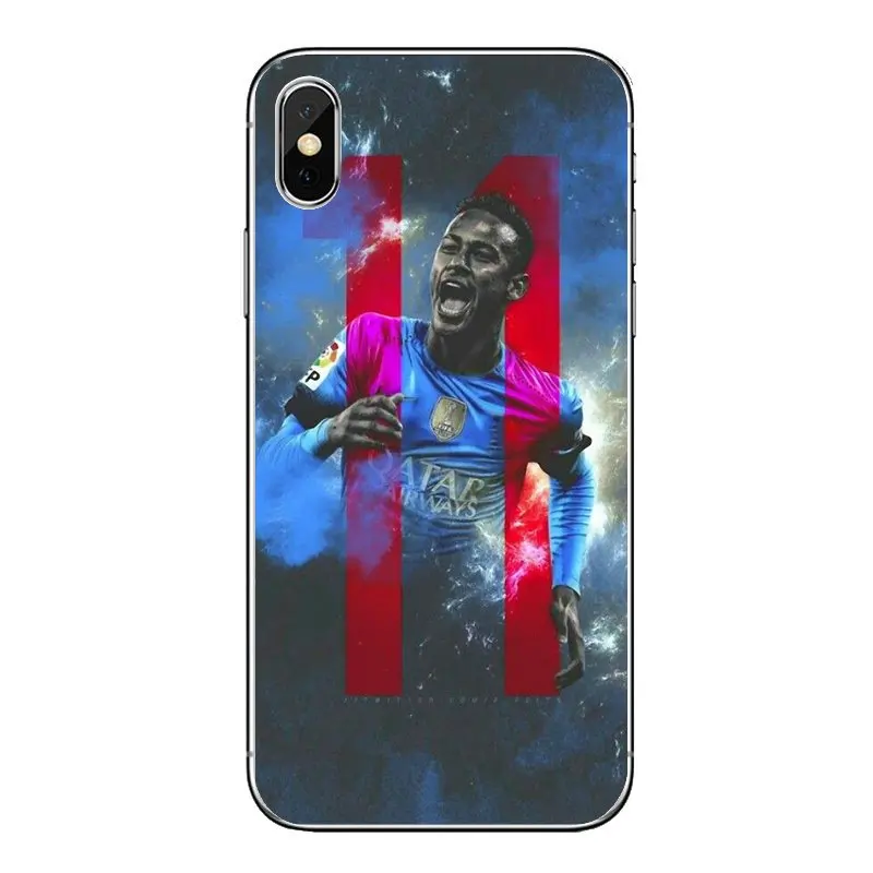 Силиконовый чехол Футбол Бразилия Барселона звезда Неймар jr для Samsung Galaxy A5 A6 A7 A8 A9
