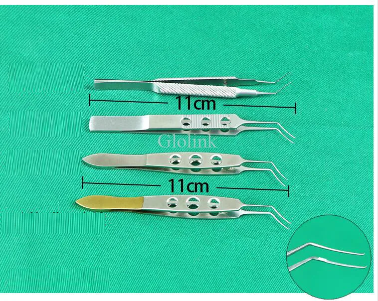 

Micro Devices Ophthalmic Instruments Titanium Alloy110mm Bend Platform Tweezers Line Tweezers Cosmetic Tweezers Surgery Tools