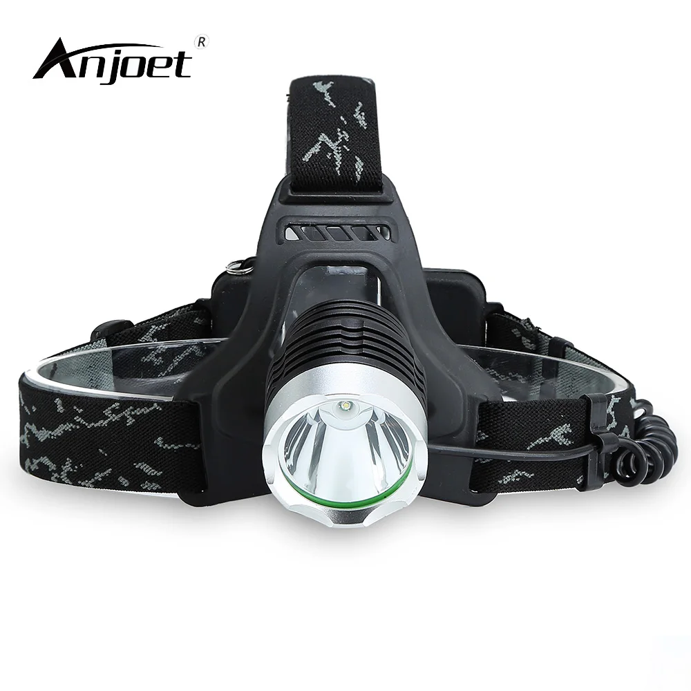 

ANJOET lantern XML T6 focus headlamp LED headlight head lamp frontal torch waterproof Rechargeable battery 2000 lumens