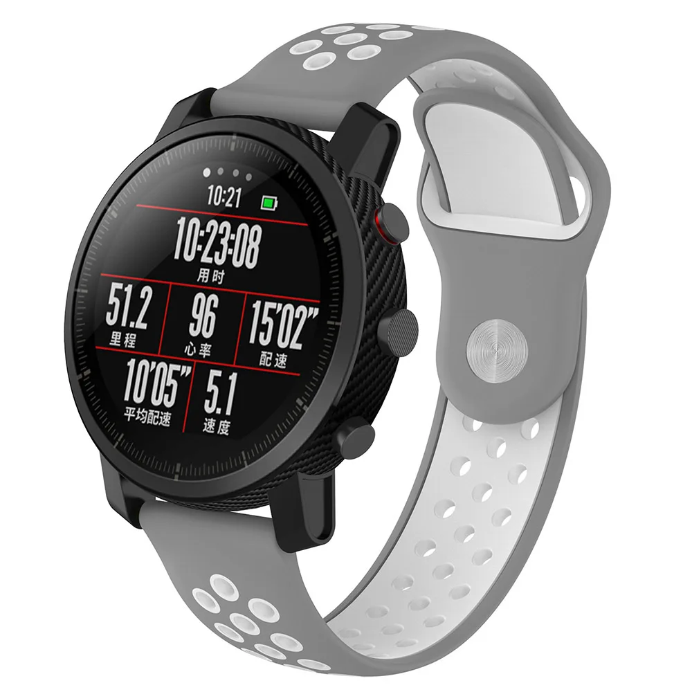 22MM silicone watch strap band For samsung gear s3 frontier Classic sport watchBands for Huami Amazfit Stratos 2/2S watchStraps | Наручные