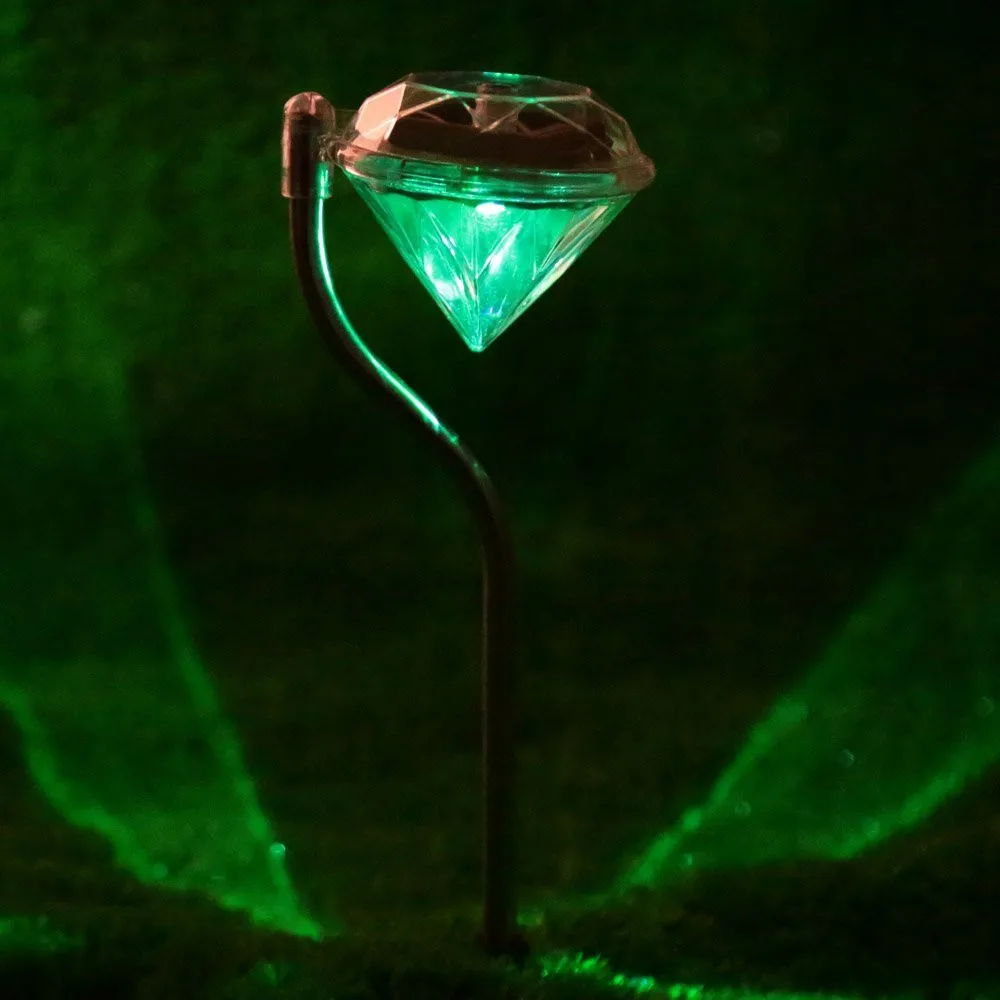 Новая мода красочные светодиодный солнечный свет Путь пейзаж наземные лампа Diamond