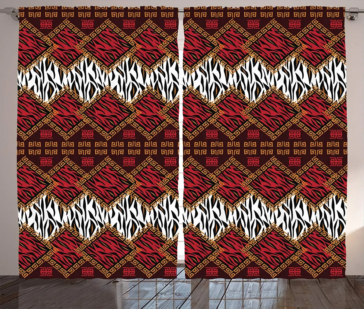 Сафари Декор занавески в африканском стиле дикие животные кожа стилизованные