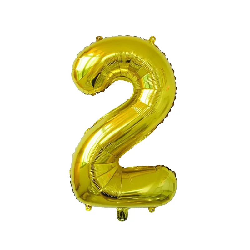 32 inch Gold Number Foil Balloon Digit Helium Ballons Wedding Birthday Decoration Air Kids Party Favor Supplies | Дом и сад