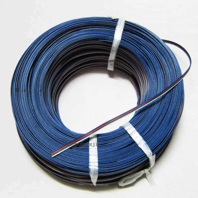 Бесплатная доставка RGB + белый или черный 4Pin удлинитель провода кабельный разъем