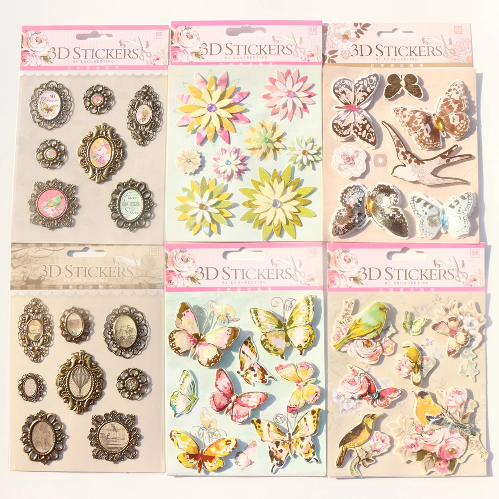 Domikee набор креативных милых стикеров из бумаги для школьников 3D Декоративные