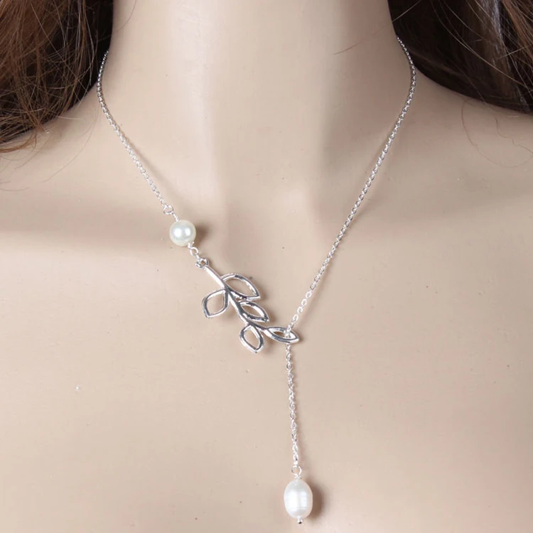 Женское Ожерелье с искусственным жемчугом и цепочкой до ключиц|necklace with|women