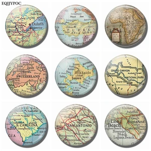 Duluth Турция Африка антикварная Швейцария Hokkaido Большой Каньон Южная Каролина Сан-Антонио Пляжная карта сувенирные магниты на холодильник