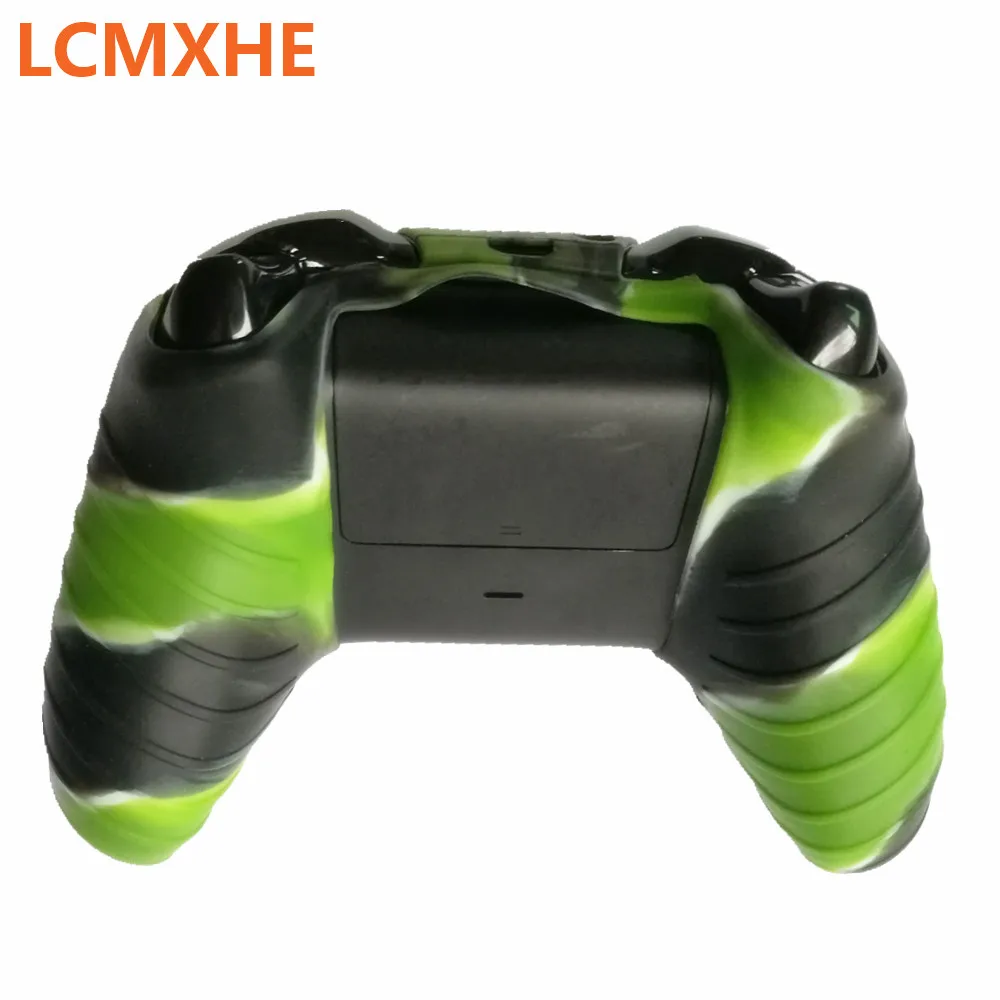 Камуфляжный силиконовый защитный чехол для джойстика XBox One зеленого и черного