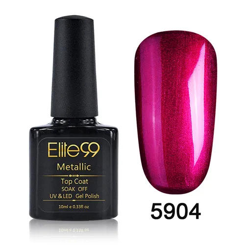 5904 Elite99 Гель-лак УФ Vernis металлическое усиленное верхнее покрытие Базовое покрытие 10 мл Гель-лак для ногтей Маникюрный гель лак для ногтей - Цвет: 5904
