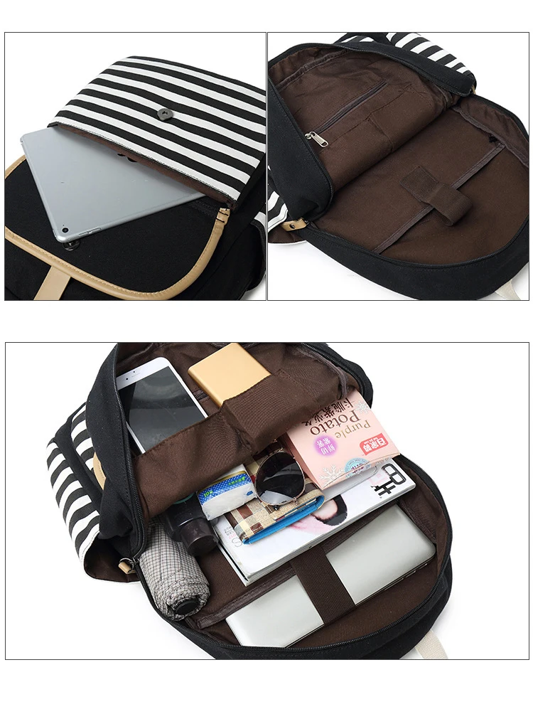 Tourya 3 шт./компл. модный Холст Женский Рюкзак Bookbag Ноутбук Колледж Bagpack Путешествия Рюкзак Школьная Сумка для подростков девочек