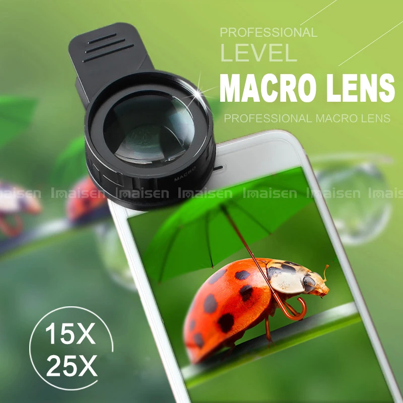 15x макро телефон объектив съемка специальные инструменты ювелирные изделия