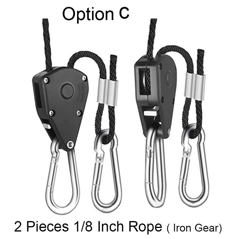 Option C 2 PCS Rope BEYLSION светодиодный парник очки УФ-веревка, светильник в виде йойо Вешалки цифровой ЖК-термометр гигрометр для светодиодный светать Палатка лампы - Цвет: Option C 2 PCS Rope
