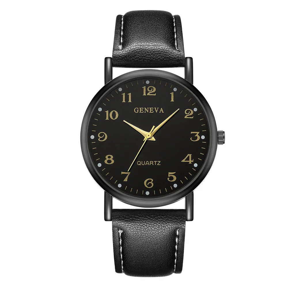 

Top Brand Luxury Men's Watch Fashion Watch For Men 2019 Watch GENEVA Men Women Sport Watches Leather Casual Reloj Hombre Saati