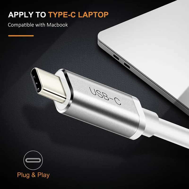 Переходник CABLETIME USB C Mini DisplayPort с 3 1 Type на DP Папа-мама 4K 60 Гц кабель-преобразователь