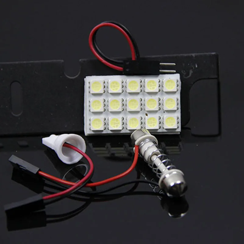 6 шт. Белый T10 15 smd 5050 Светодиодная автомобильная лампа для чтения салона