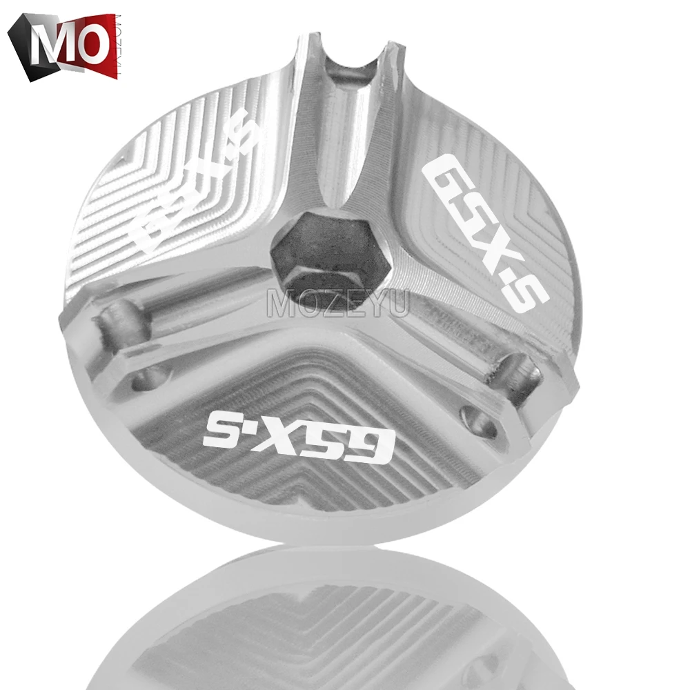 M20x2.5 Silver M20* 2,5 Мотоцикл с ЧПУ Алюминий приемный Заглушка Крышка винт двигателя для слива масла наполнитель Кепки гайка для Suzuki GSX-S 125 150 750 1000/F/ABS - Цвет: M20x2.5 Silver