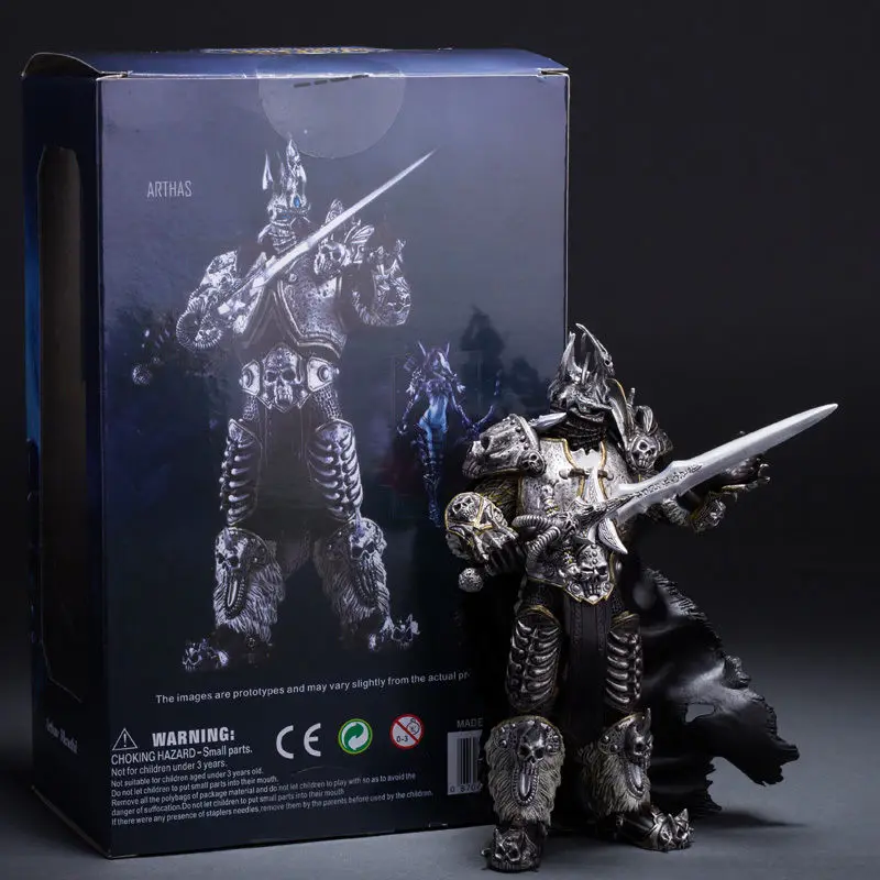 WOW WORLD FALL OF THE LICH KING ARTHAS MENETHIL Фигурки игрушки Аниме Фигурка Коллекционная модель игрушки