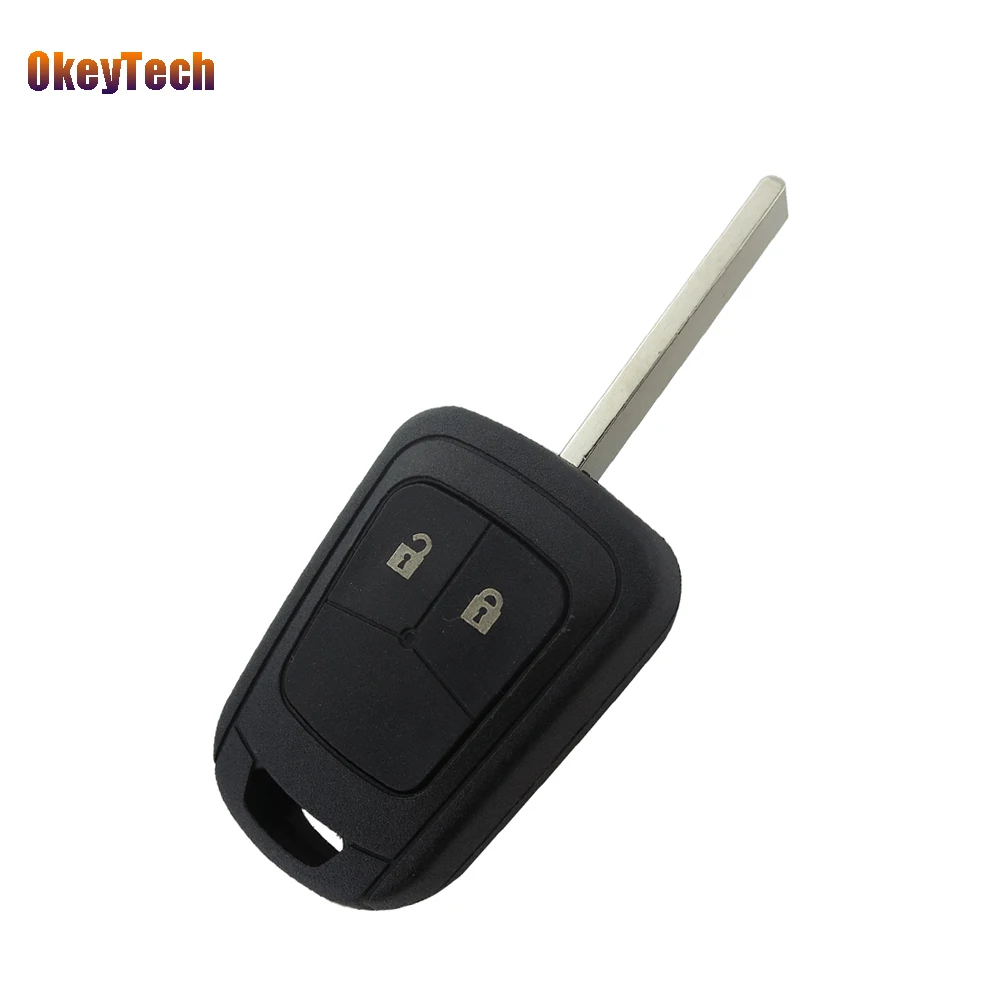 OkeyTech For Chevrolet 2 Button Replacement Auto Car Remote Key Shell Case Cover Blank Fob Uncut Blade Aveo Opel | Автомобили и