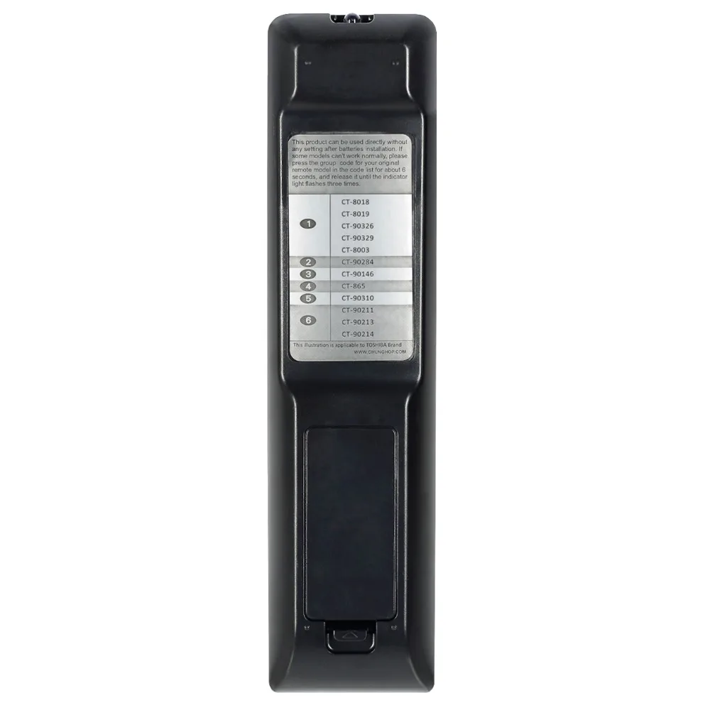 Chunghop дистанционного Управление для Toshiba CT-8018 CT-8019 CT-90284 CT-865 CT-90310 CT-90211 CT-90213 CT-90214 |