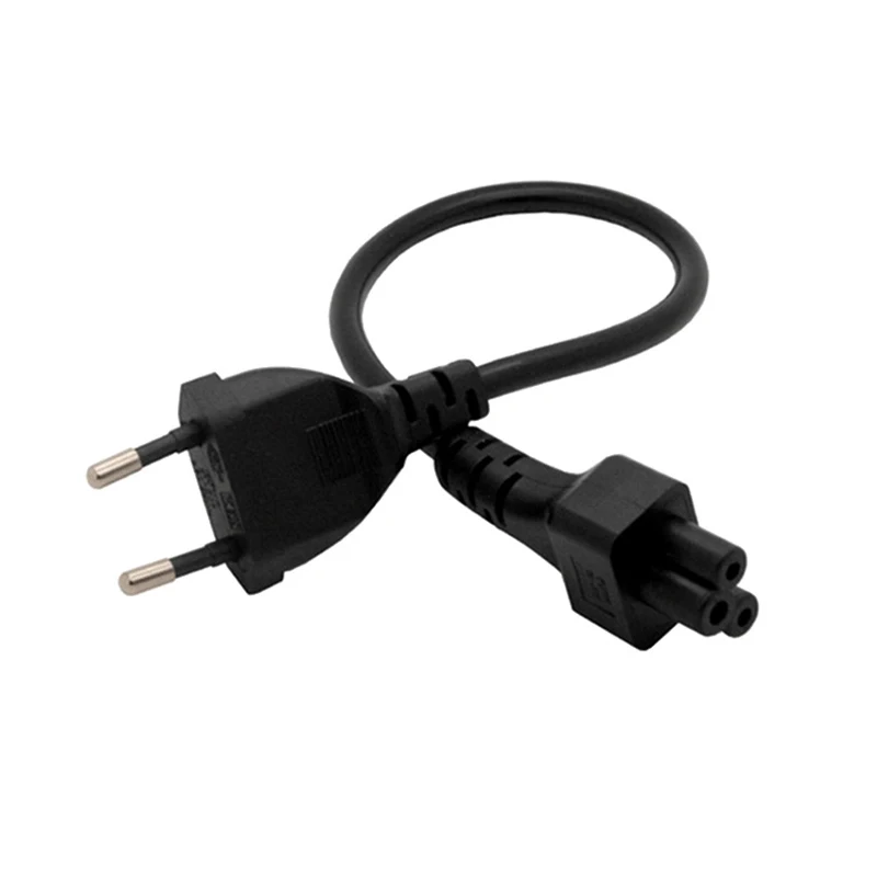 2 шт. ЕС адаптор питания со шнуром Европейский 2pin штекер к IEC 320 C5 Micky Кабель адаптер