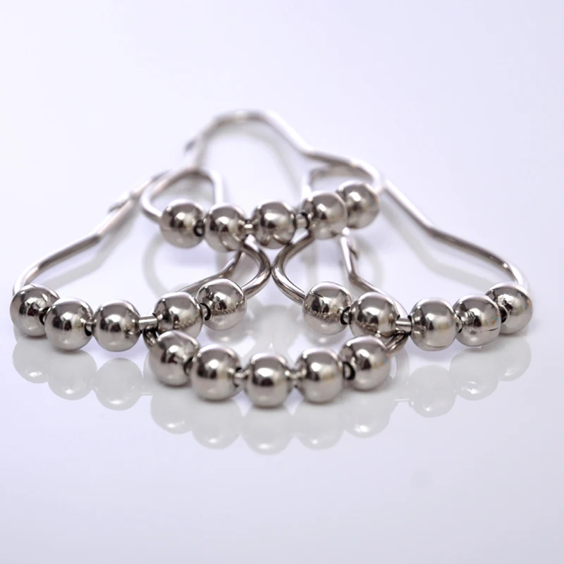 6 шт. крюк в форме лебедки 5 роликовых шариковых колец для душевой занавески