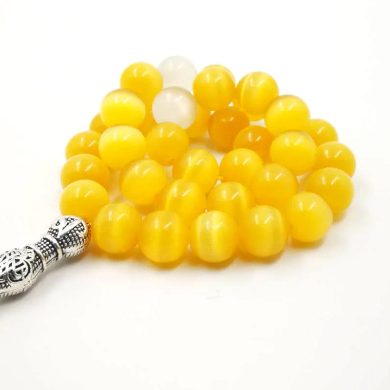 Роскошные четки кошачий глаз желтый особенный и ور | Украшения аксессуары