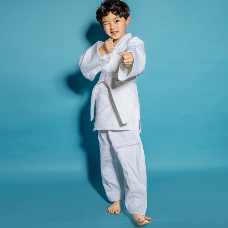 

NEW 100% Cotton Men Judo Jiu Jitsu Gi Thick Uniform Set Clothes Clothing wushu kung fu kits Slub Fabrics Adults Kids Children