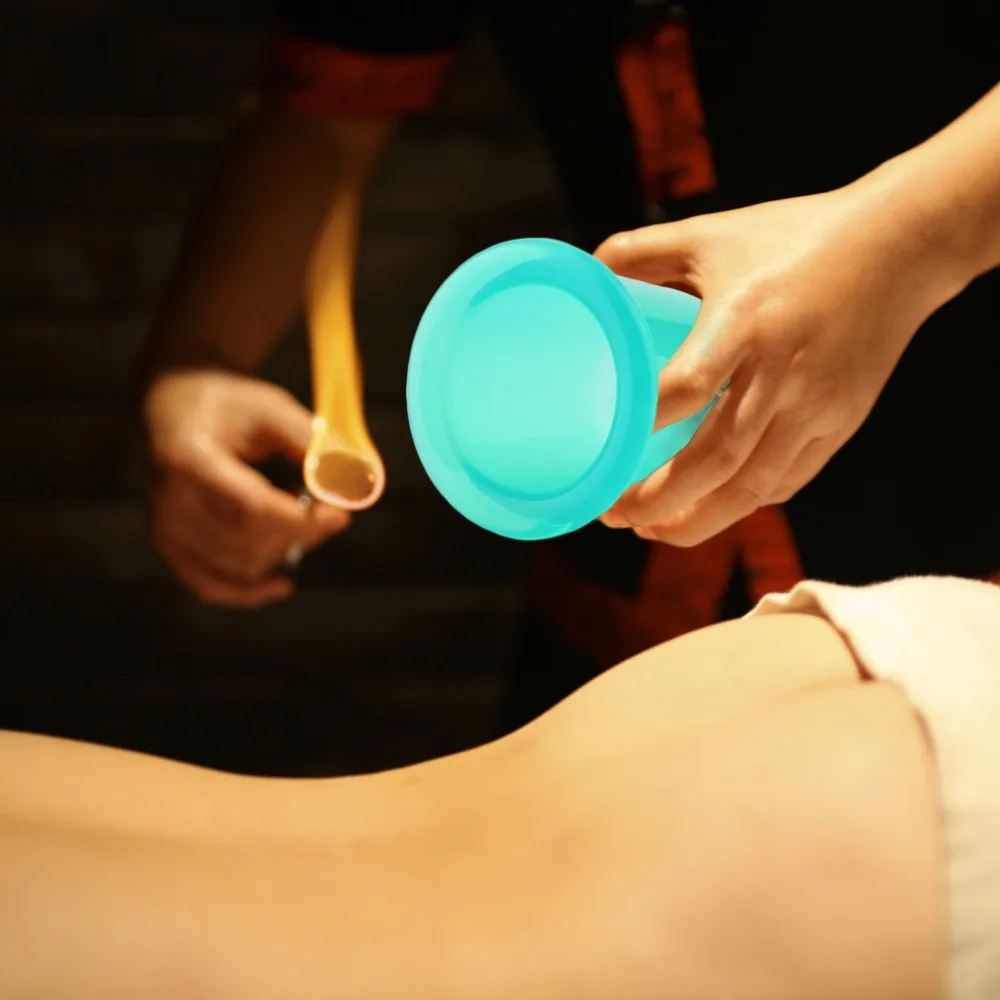 4 шт./компл. силиконовые вакуумные банки чашки для тела Антицеллюлитный Массажер