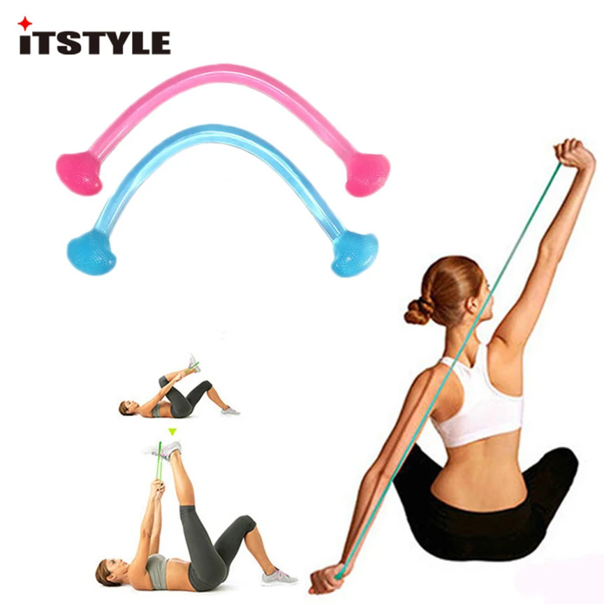 ITSTYLE силиконовый растягивающийся пояс для йоги фитнеса эластичный