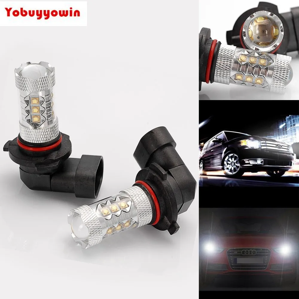 

2pcs White Car 9006 HB4 CREE Chips 80W LED XBD Auto/Car/RV/Boat/Truck/Vehicle Car fog Running Light Bulbs White