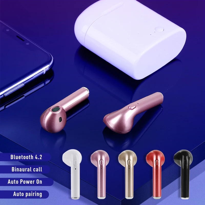 Универсальные беспроводные наушники Bluetooth 4,2, стерео наушники для воспроизведения музыки, наушники-вкладыши для звонков, спортивные наушники для IPhone, samsung, huawei