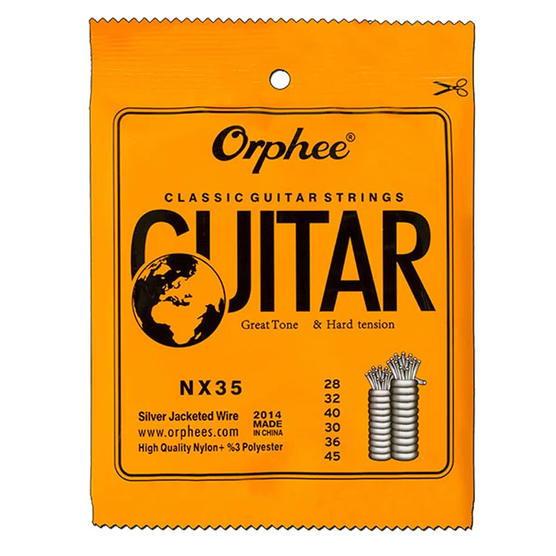 Orphee NX обычные классические Гитары строки серии (Цвет Пластик мешок печать)