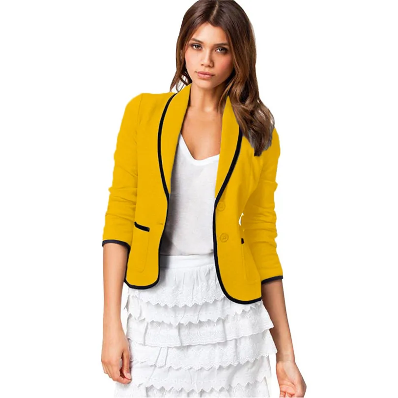 Новинка 2019 женское деловое пальто Блейзер женский элегантный блейзер с длинным