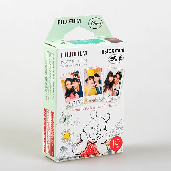Подлинная Fujifilm Fuji Instax Mini 9 пленка Винни Пух 10 листов для 8 7 s 90 25 dw 50i 50 Share SP 2