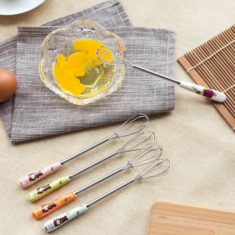 2018 горячая Распродажа ручные венчики для яиц из нержавеющей стали с керамической