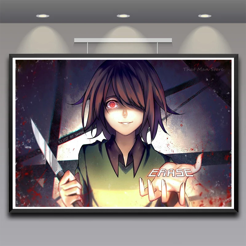 Плакаты undertale настенный плакат бар кафе высокое качество печать рисунок