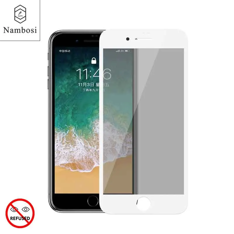 Защита экрана из закаленного стекла для iPhone 7 6 S Plus защита от Nambosi настоящее 3D