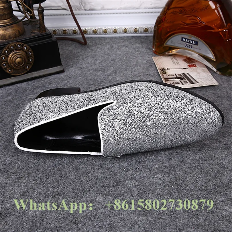 2017Slip-on Твердые Круглого Toe Sapato Chaussure Homme Masculino Zapatillas Суперзвезда Блестки Обувь