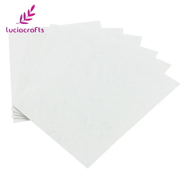 White Распродажа! Lucia crafts, 12 шт./лот, 1 мм, 10*12,5 см, нетканый фетровый материал, сделай сам, швейные материалы ручной работы, аксессуары B1402 - Цвет: White