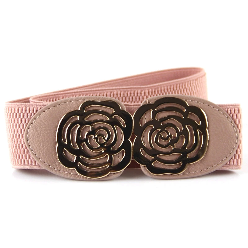 Vintage rose cummerbund elastic waist belt fashion all-match women's wide strap decoration | Аксессуары для одежды