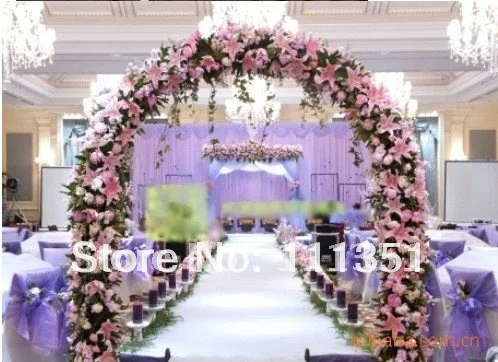 100 шт. искусственные шелковые украшения для сада 2 цвета|wedding garden decoration|artificial lily