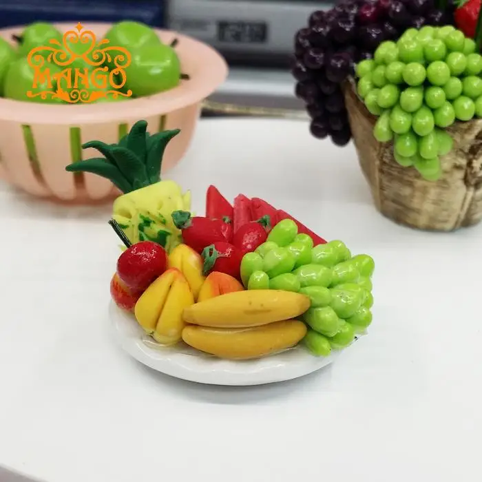 Игровые игрушки 1:12 кукольный домик миниатюрные кухонные аксессуары Ананас