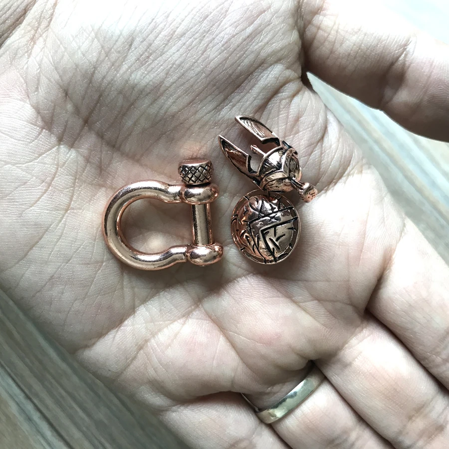 EDC Открытый Спартанские бусы на веревочке металлические амулеты для паракордовых браслетов аксессуары для выживания, DIY Подвеска пряжка для ножевые ремни