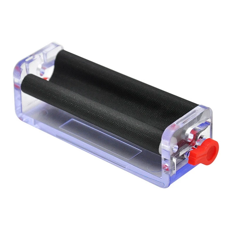 

1 X 70mm Transparent Adjustable Plastic Tobacco Roller Cigarette Rolling Machine Hand Roller Machine For 70MM Paper