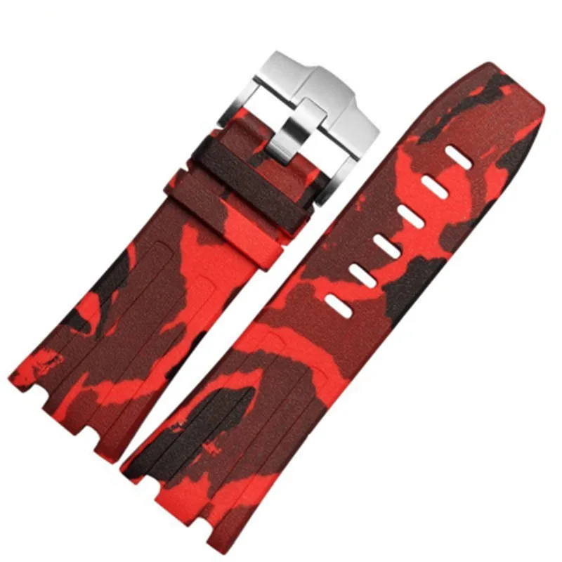 Watch Accessories Silicone Strap For AP Royal Oak Series 28mm Rubber Men's Women Band | Наручные часы