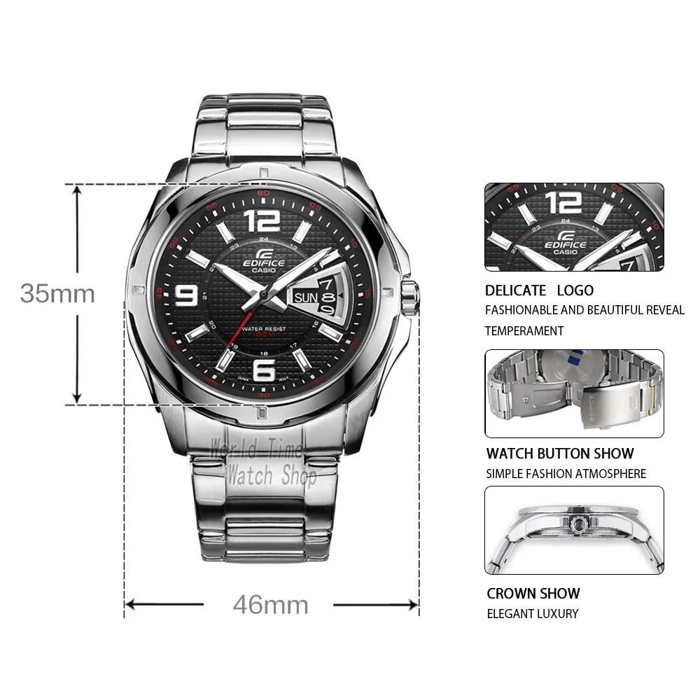 Casio Watch Часы Мужские кварцевые аналоговые спортивные часы мужские лучший бренд