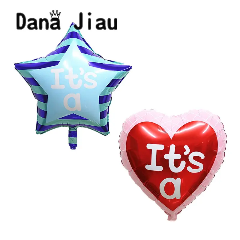 Danajiau baby shower воздушный шар из фольги это мальчик девочка 1 первый день Рождения