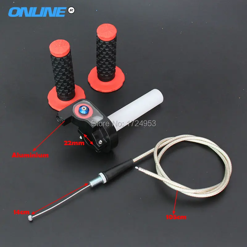 Ручки и алюминиевые прокладки для дроссельной заслонки мотоцикла мотокросса